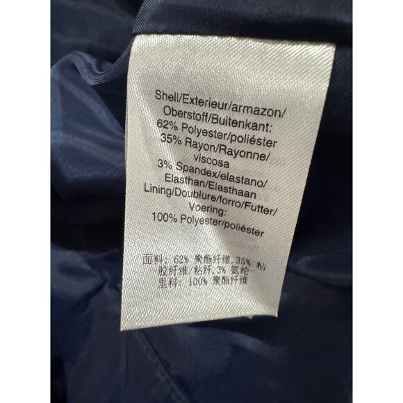 DKNY One Button Navy Blue Blazer Size 10 - Picture 6 of 7